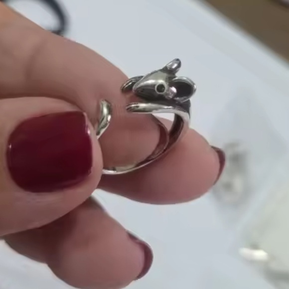 Vintage Silver Mouse Ring - Picture 5 of 5